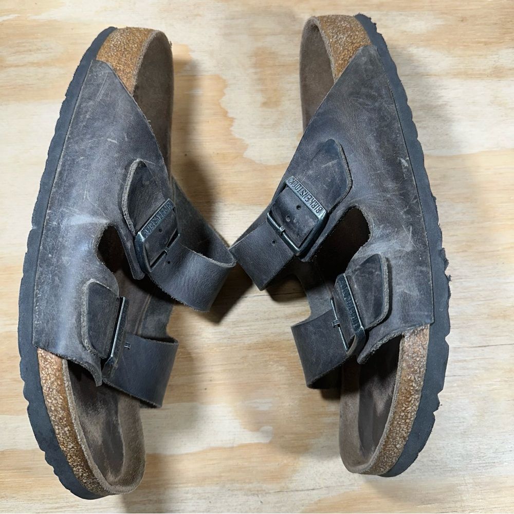 Birkenstock Arizona Dark Brown Slide Sandals Women’s Size 11 - Picture 3 of 8
